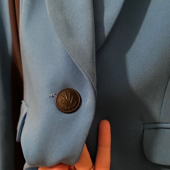 🌹SOLD🌹 Rag & Bone Black Blue Hefferson Blazer - Picture 8 of 11